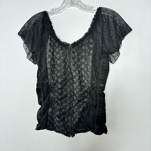Tripp NYC black lace corset top size XL - Picture 2 of 5